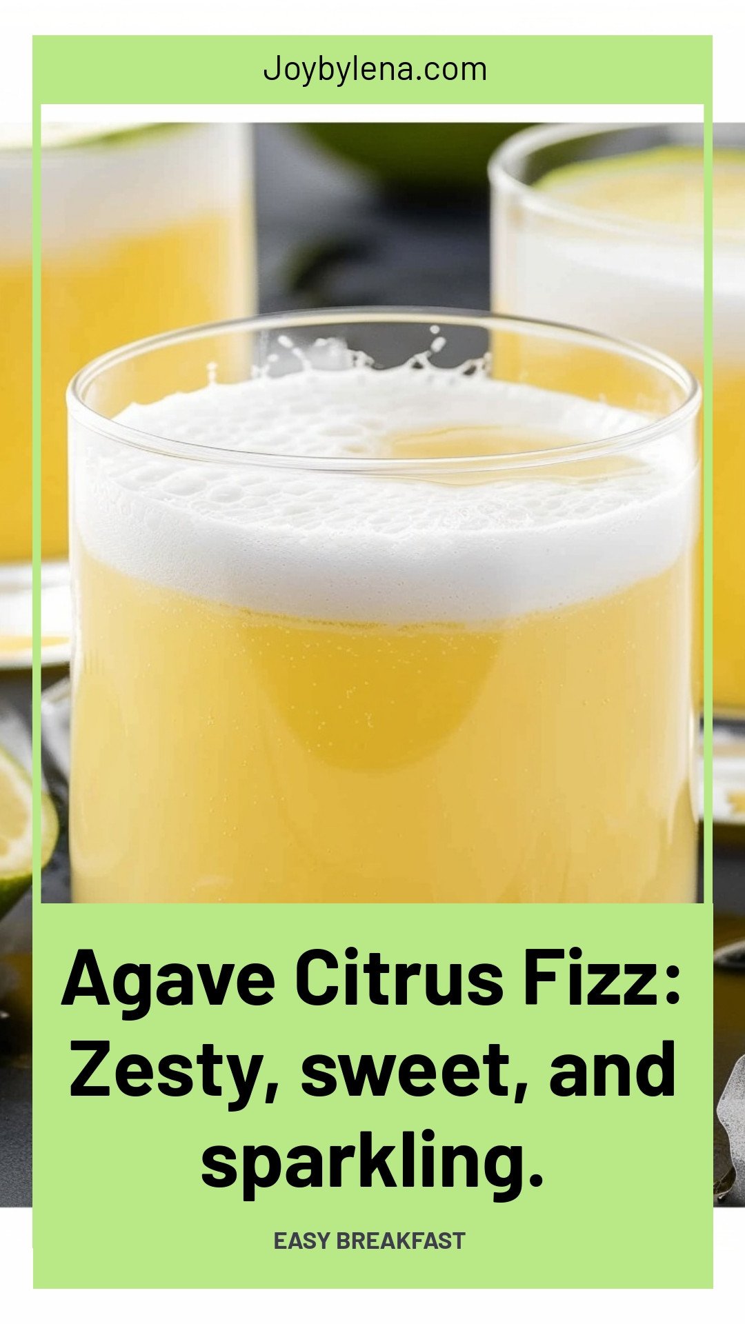 Agave Citrus Fizz: Zesty, sweet, and sparkling.