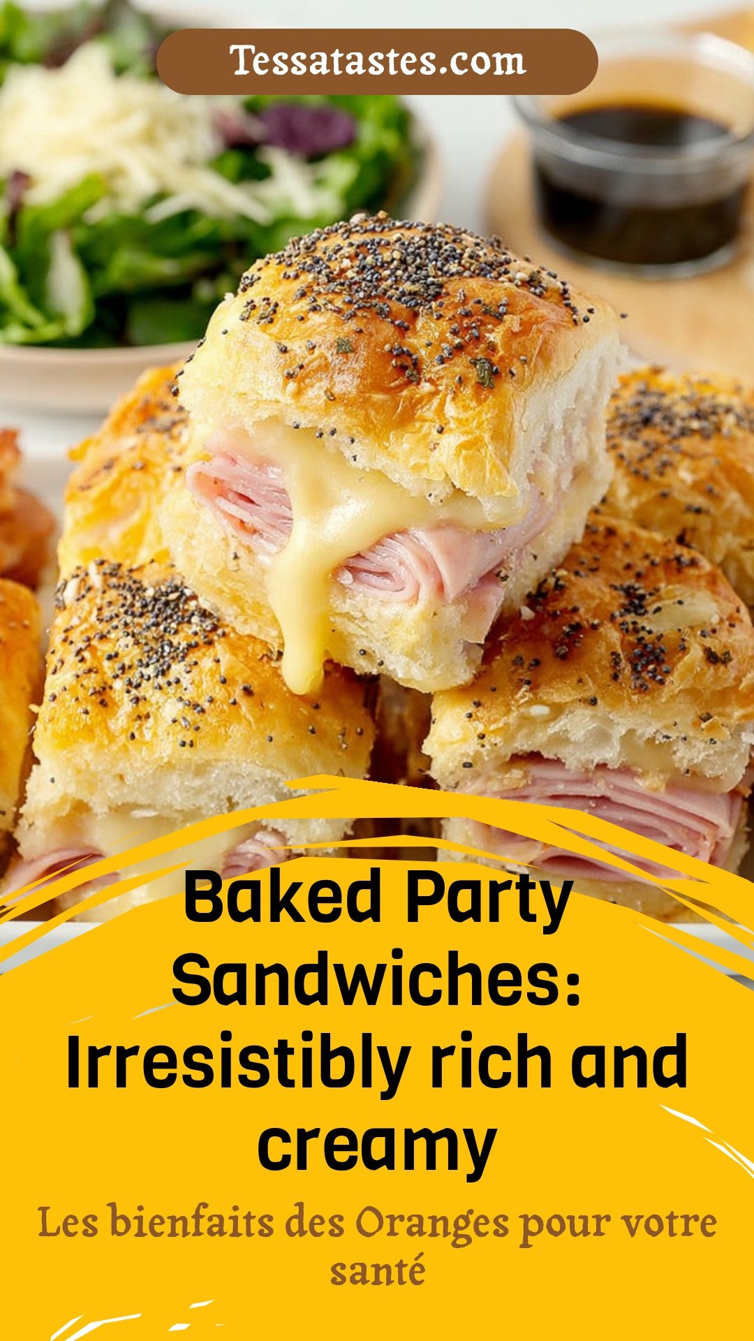 Baked Party Sandwiches: Irresistibly rich and creamy