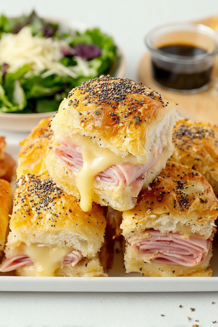 Baked Party Sandwiches: Irresistibly rich and creamy