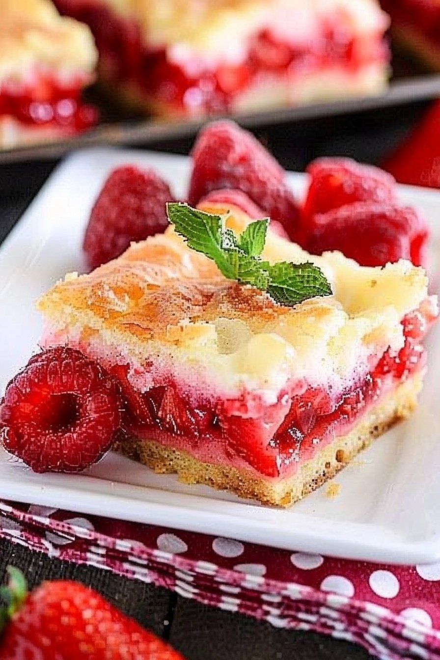 Berry Chess Squares: Tart, Sweet, Buttery Bliss