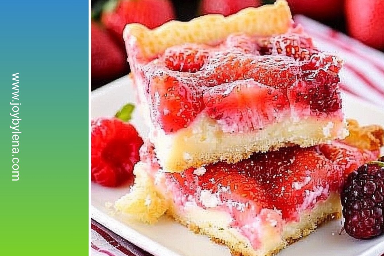 Berry Chess Squares: Tart, Sweet, Buttery Bliss: