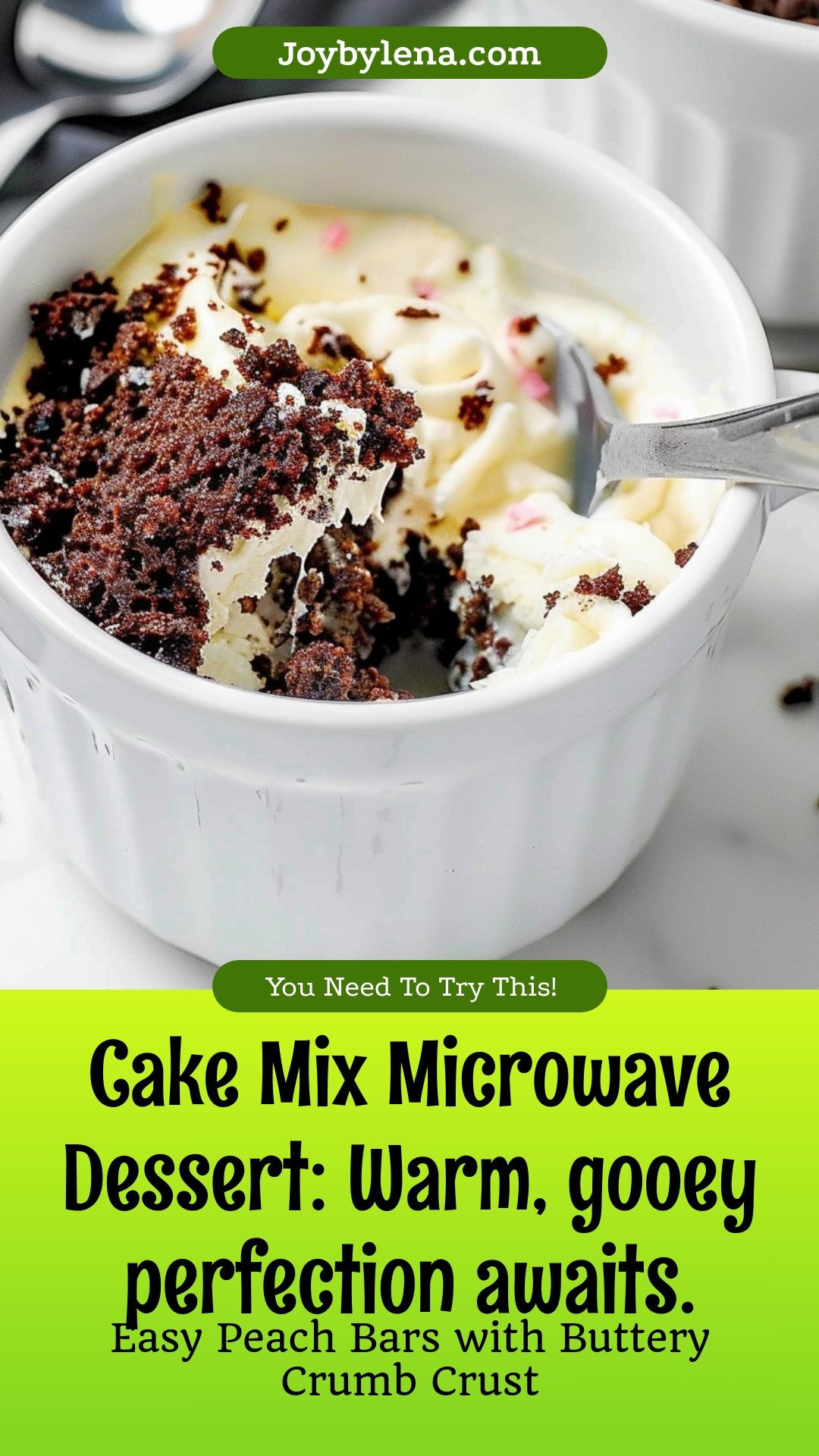 Cake Mix Microwave Dessert: Warm, gooey perfection awaits.