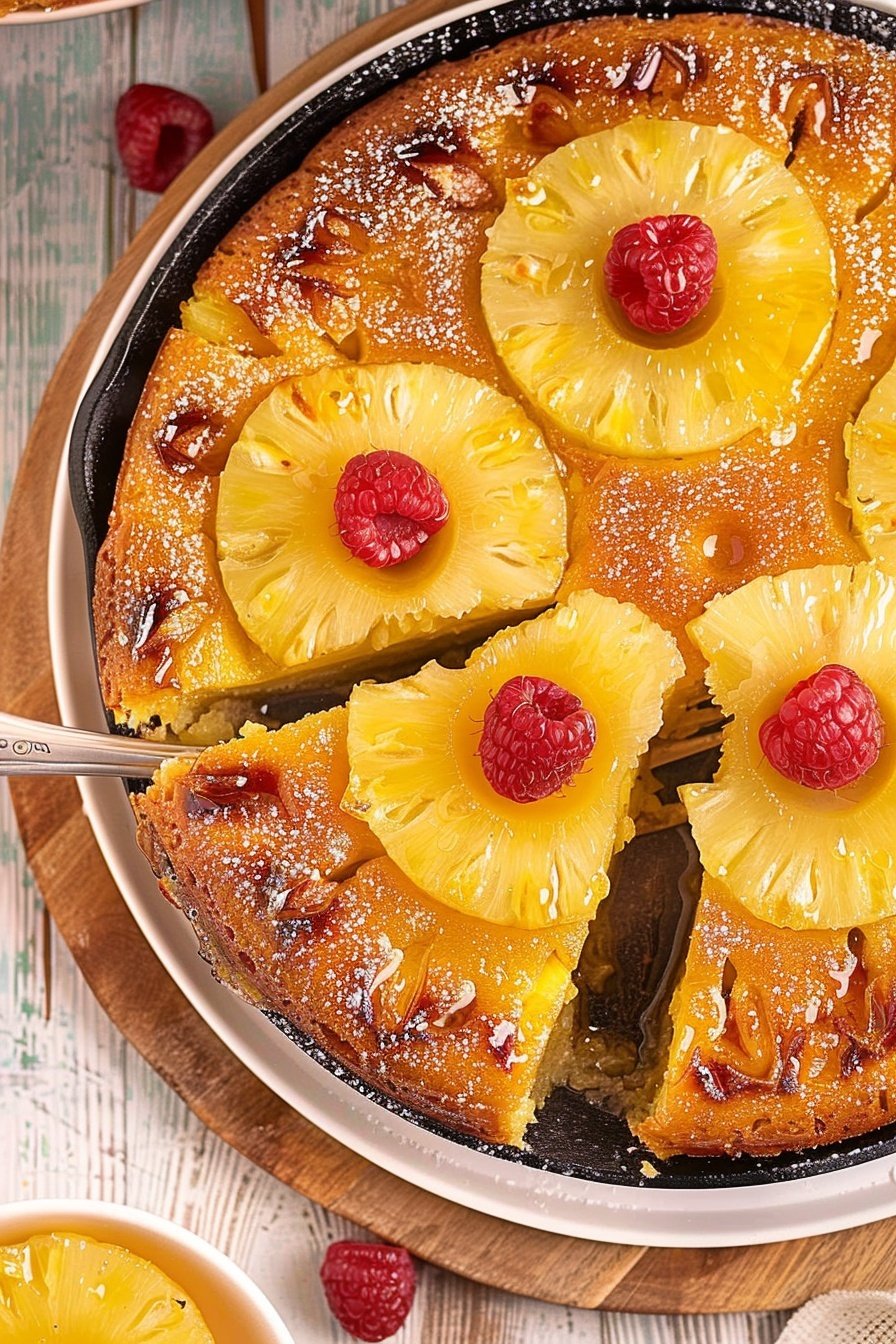 Cast Iron Pineapple Dessert: Caramelized Pineapple Warmth