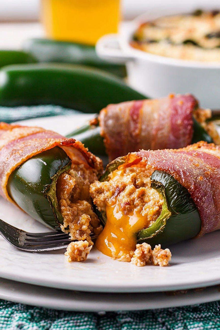 Cheesy Poblano Pepper Boats: Taste the savory perfection