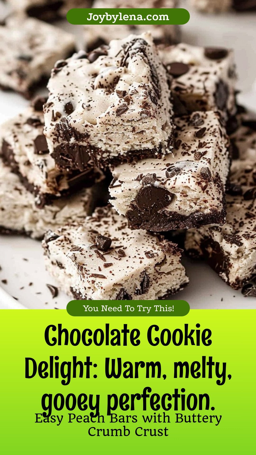 Chocolate Cookie Delight: Warm, melty, gooey perfection.