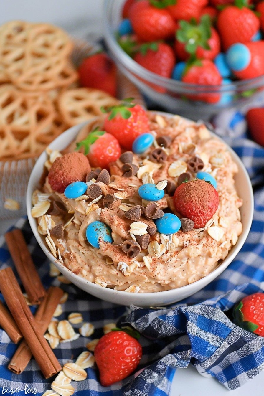 Cinnamon Oat Dream Dip: Creamy cinnamon-spiced bliss.