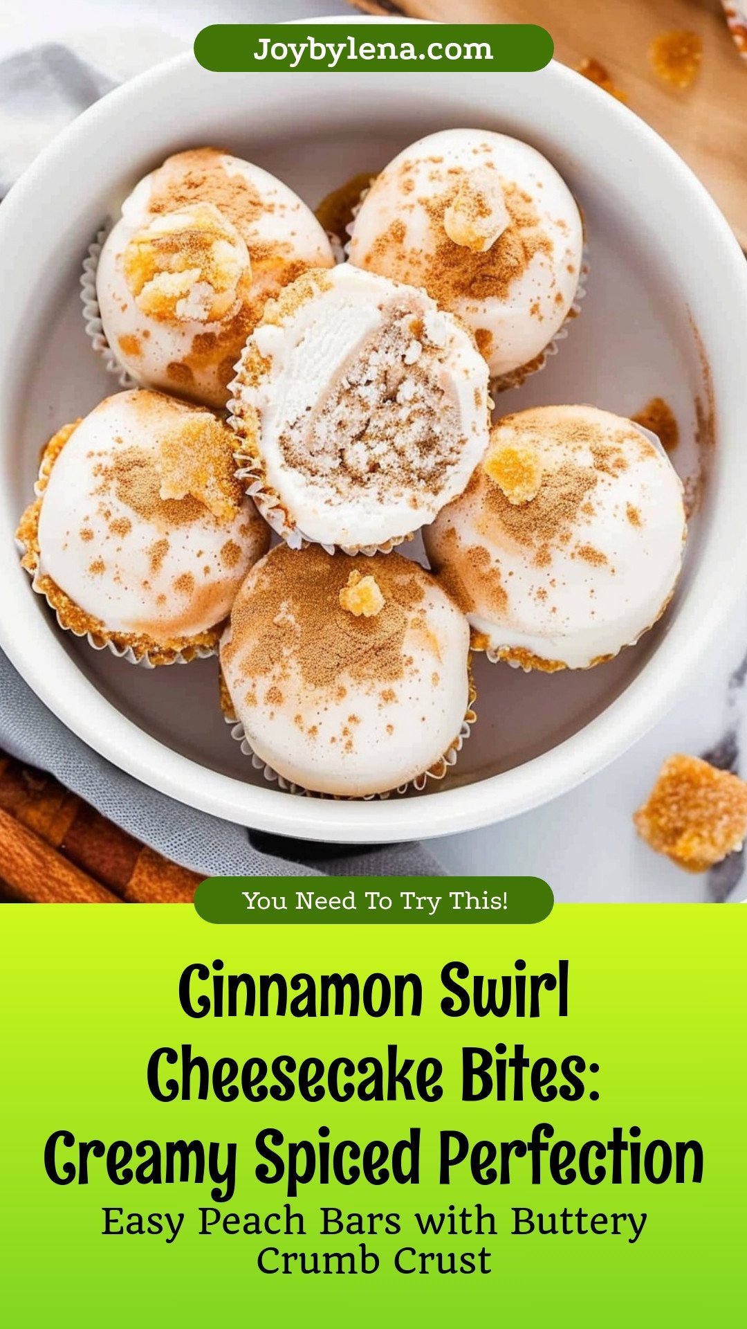 Cinnamon Swirl Cheesecake Bites: Creamy Spiced Perfection