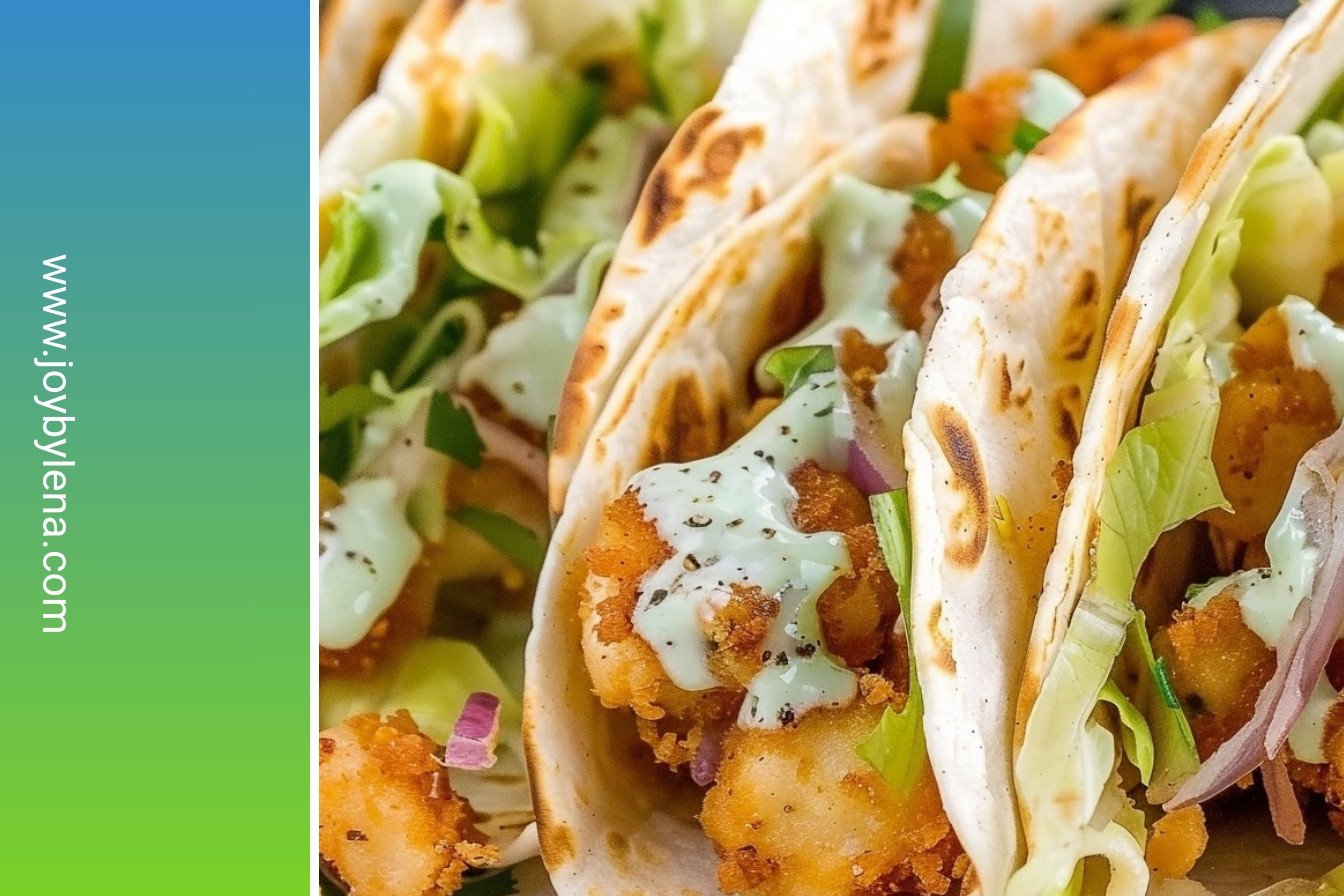 Coastal Crunch Wraps: A taste of seaside bliss.: