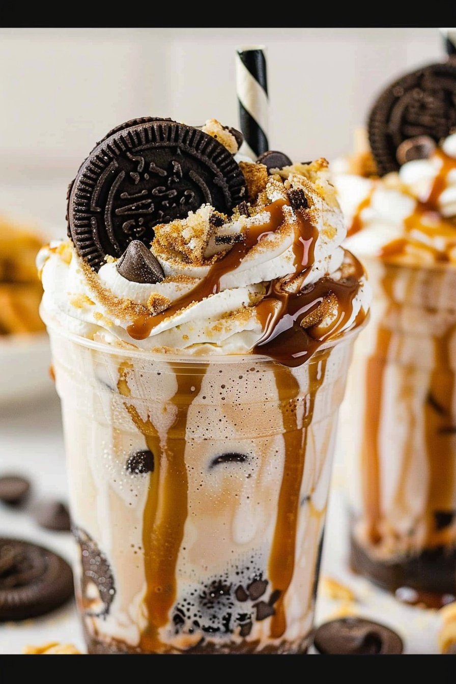 Cookie Crumble Cooler: Creamy, crunchy, cool bliss.