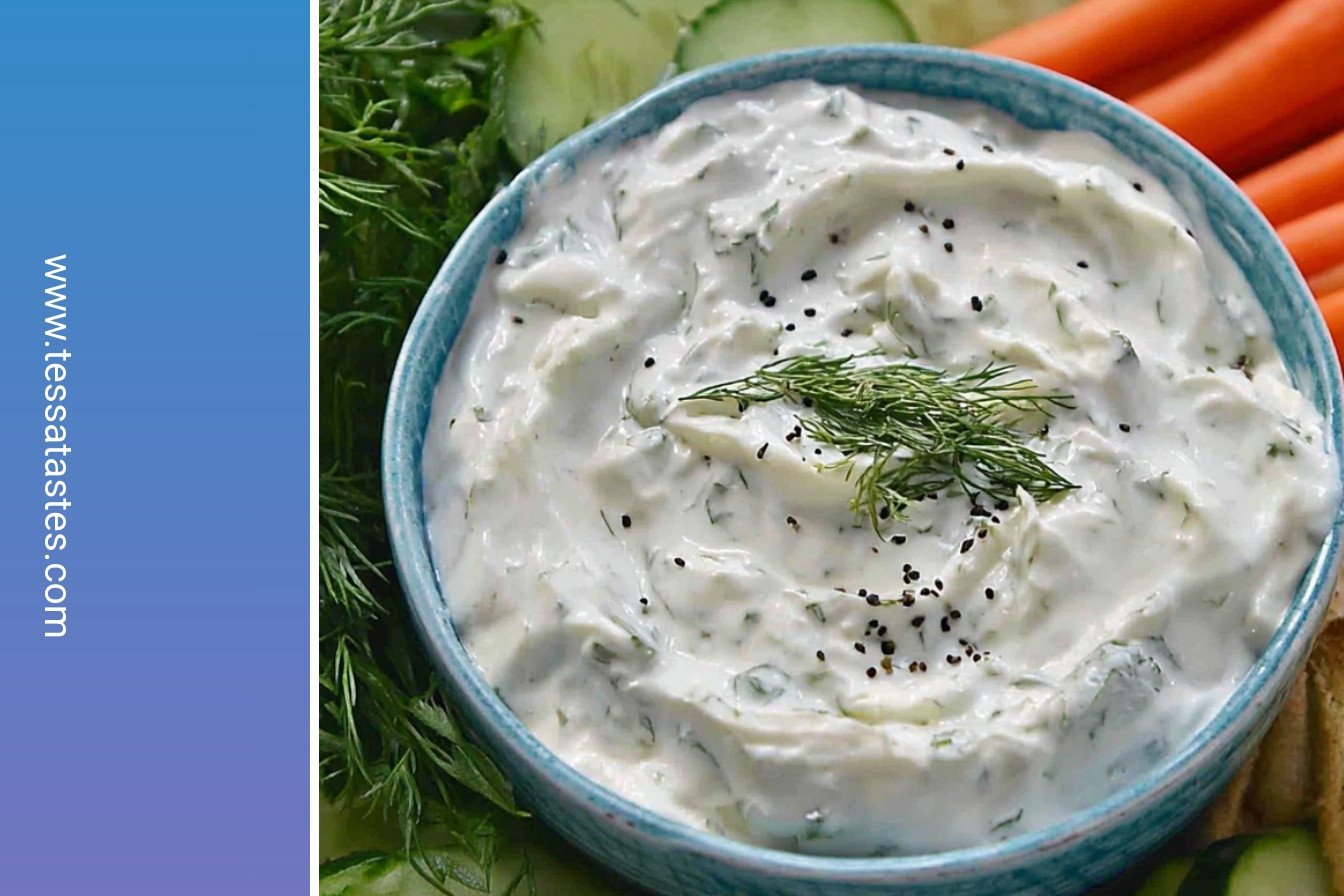 Cool Cucumber Yogurt Dip: Tender, juicy, and succulent.: