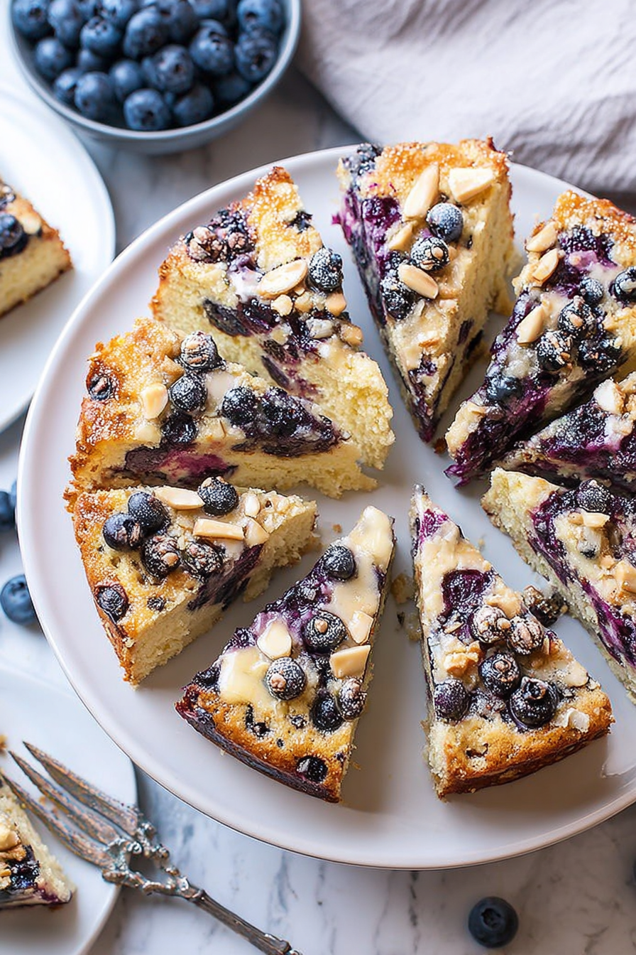 Creamy Blueberry Breakfast Cake: Irresistibly juicy and tender