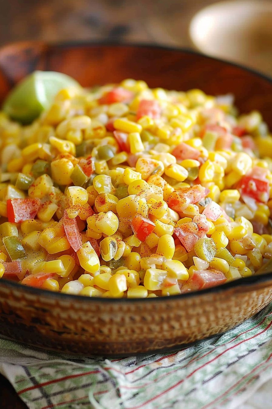 Creamy Cajun Corn Skillet: Savory, creamy, spicy perfection.