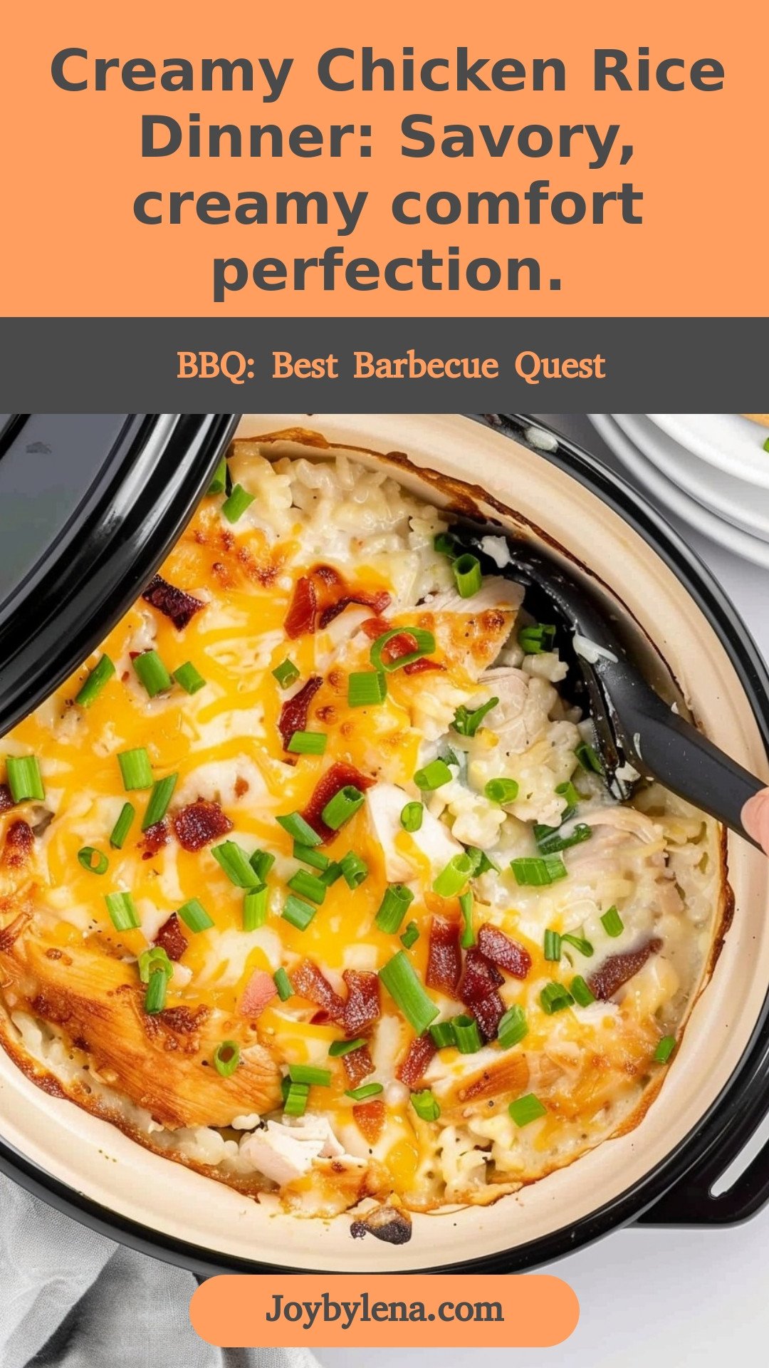 Creamy Chicken Rice Dinner: Savory, creamy comfort perfection.