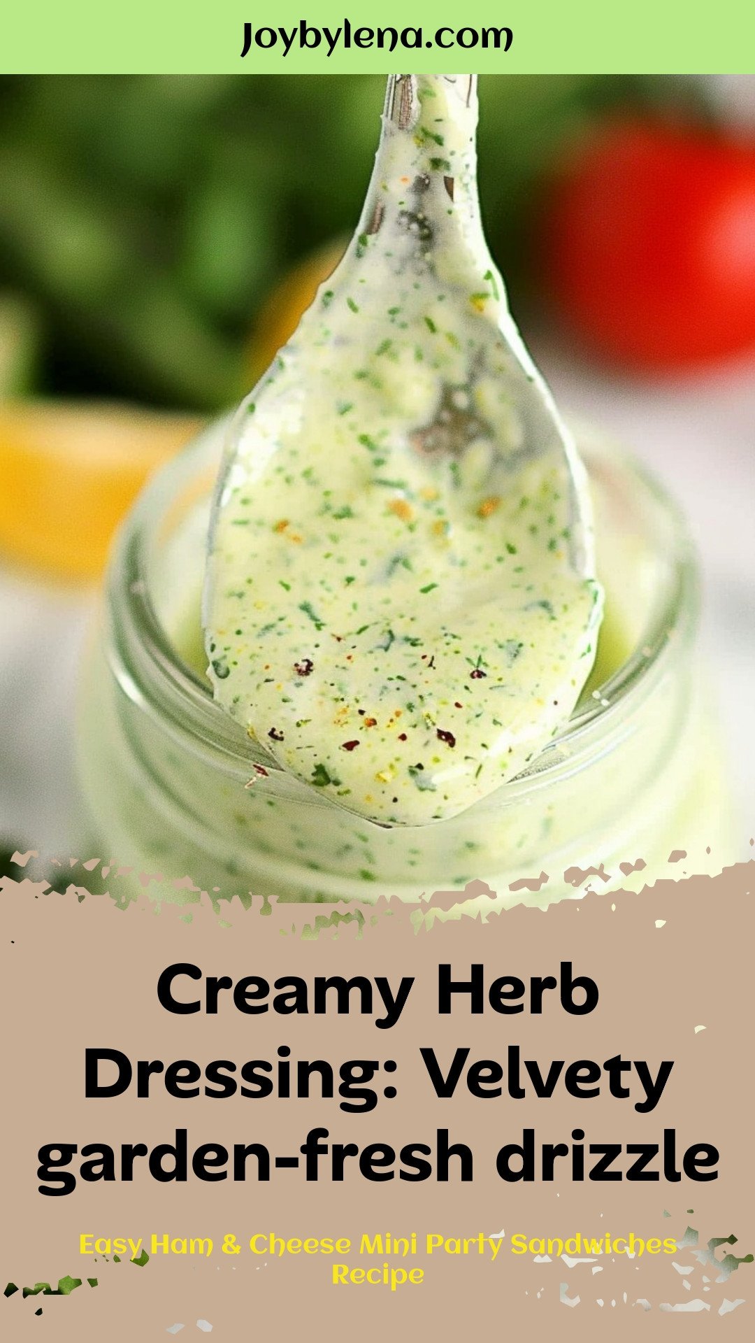 Creamy Herb Dressing: Velvety garden-fresh drizzle