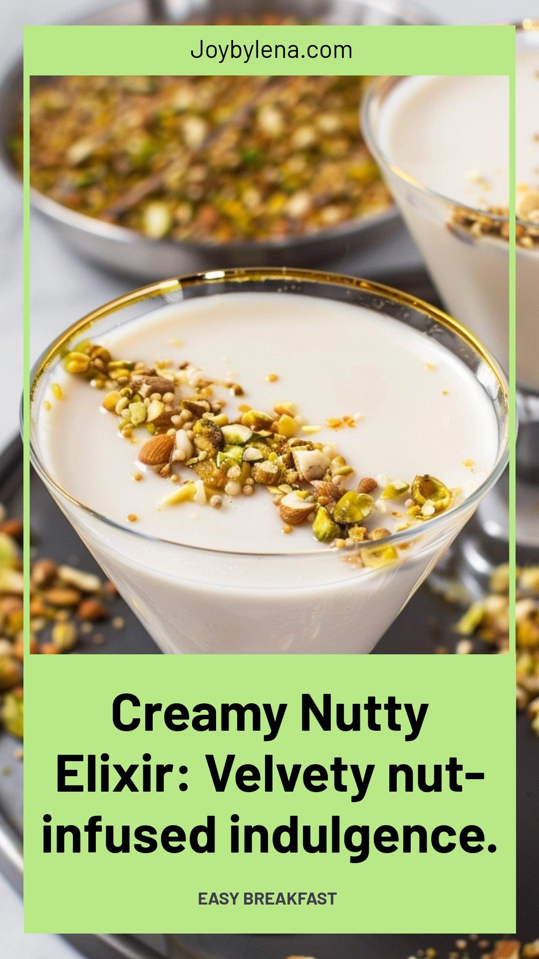 Creamy Nutty Elixir: Velvety nut-infused indulgence.