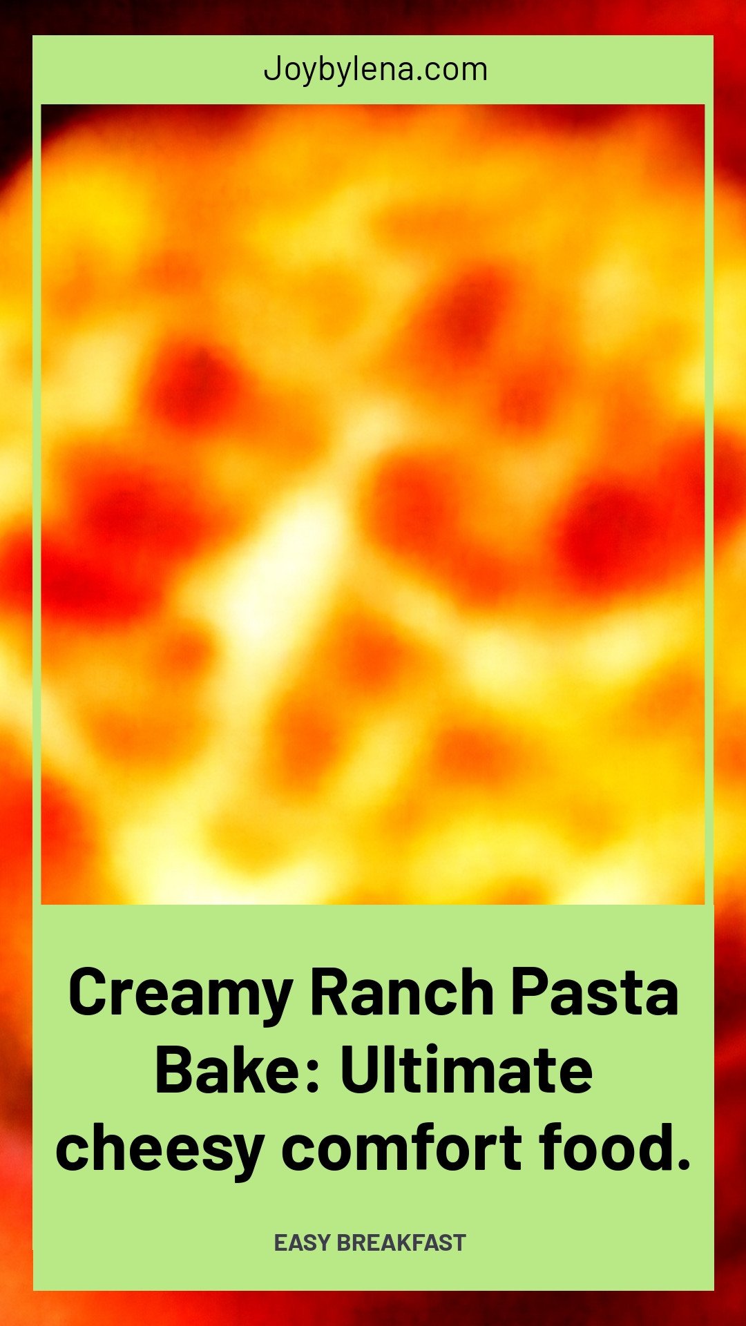 Creamy Ranch Pasta Bake: Ultimate cheesy comfort food.