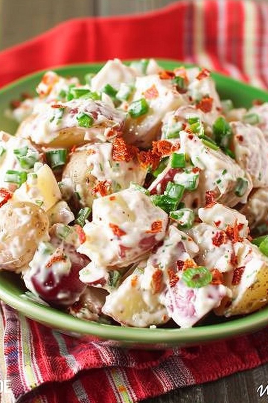 Creamy Ranch Potato Salad: Cool, creamy, herby perfection.