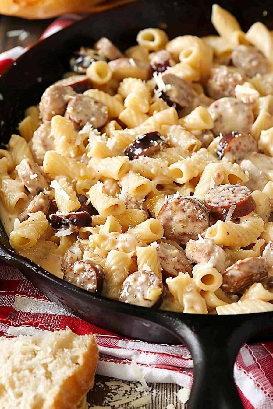 Creamy Sausage Pasta Dinner: So rich and savory.