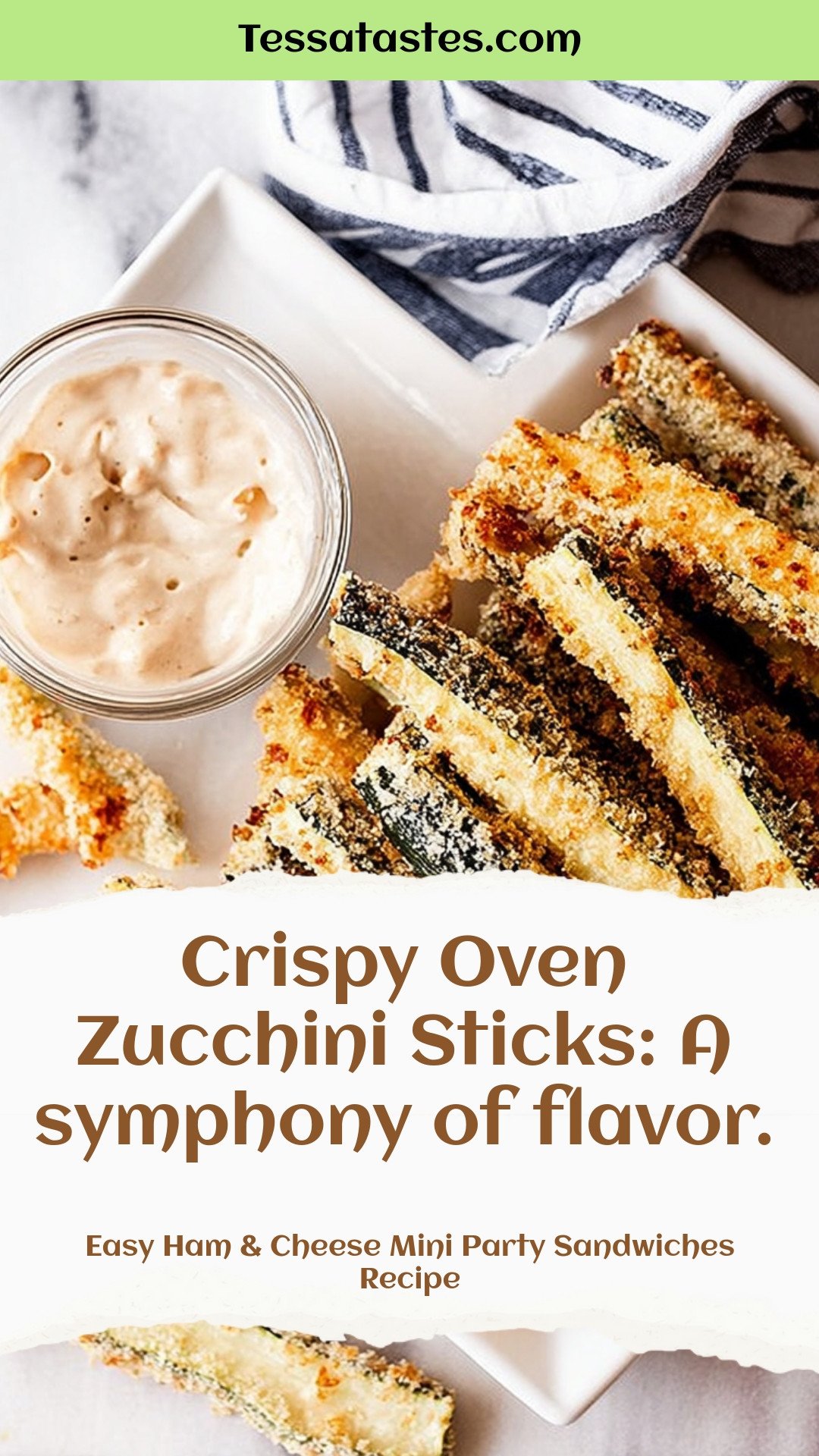 Crispy Oven Zucchini Sticks: A symphony of flavor.