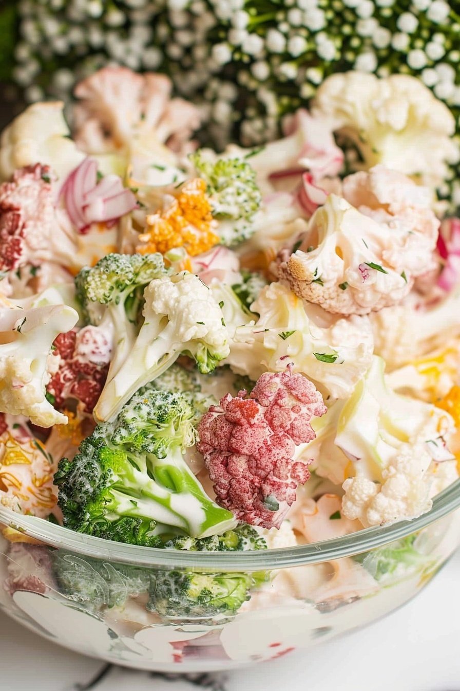 Crunchy Floret Medley: A vibrant, crisp symphony.