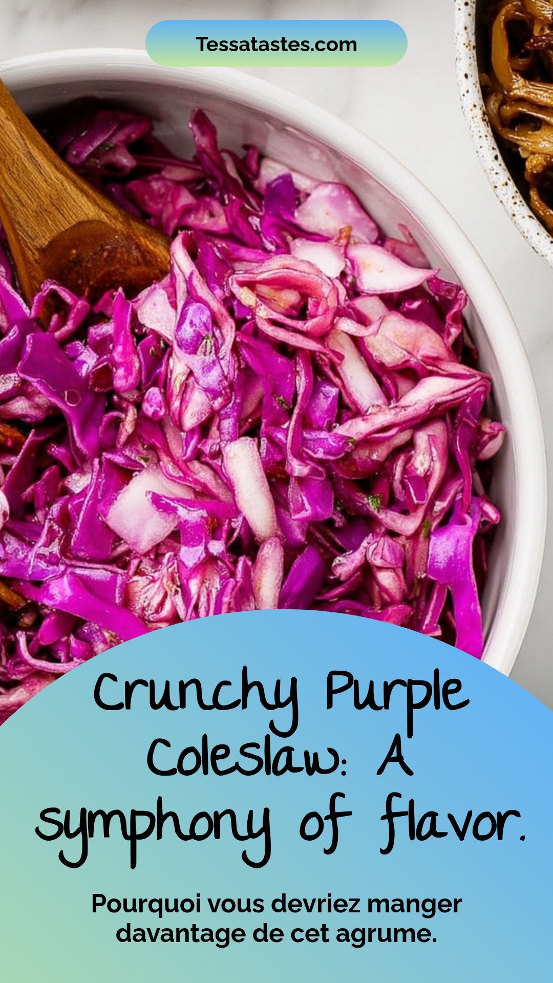 Crunchy Purple Coleslaw: A symphony of flavor.