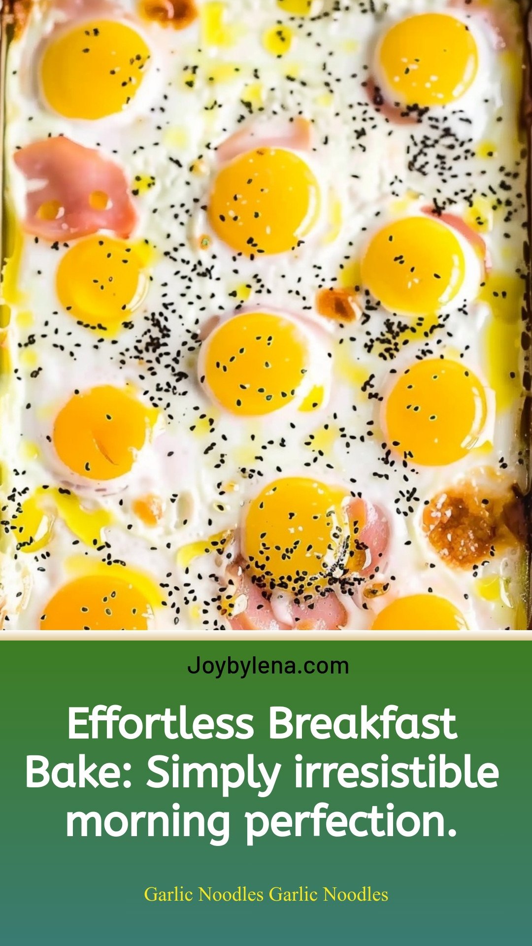 Effortless Breakfast Bake: Simply irresistible morning perfection.