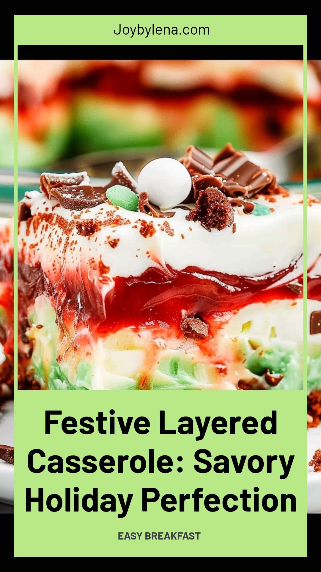Festive Layered Casserole: Savory Holiday Perfection