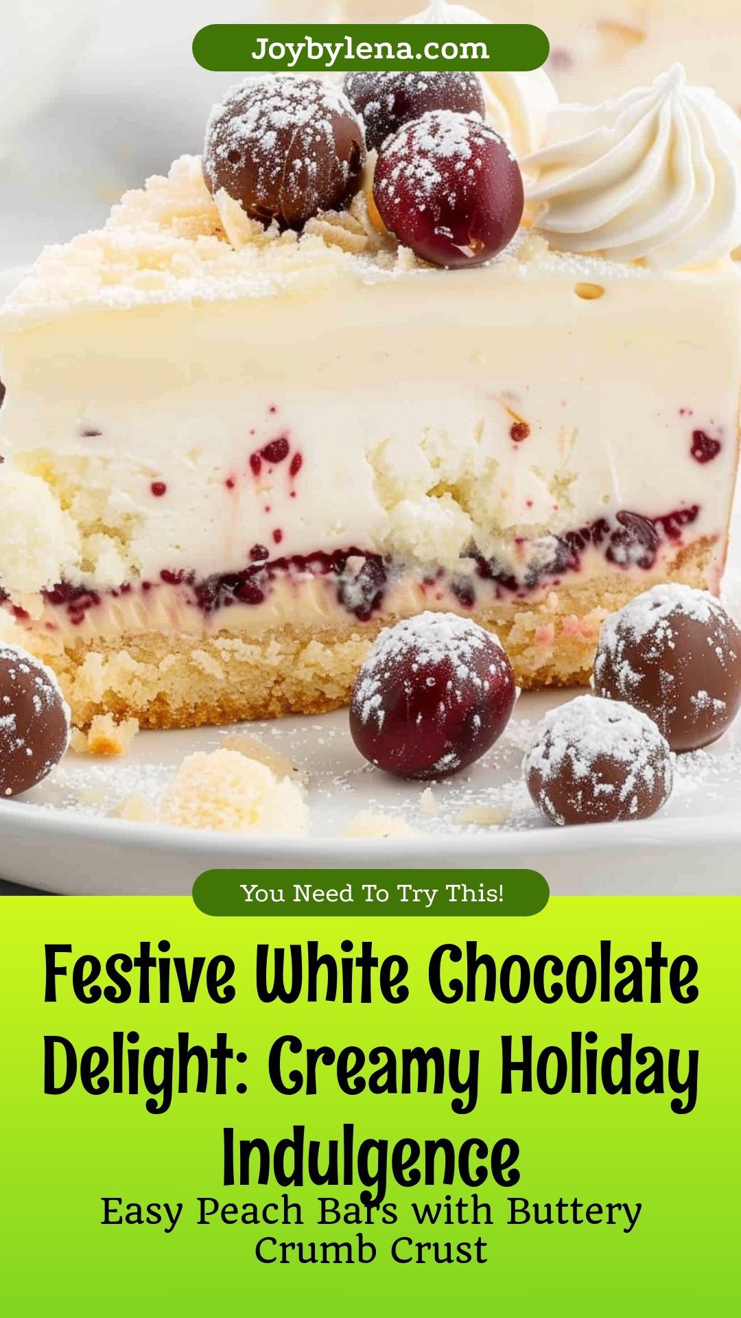 Festive White Chocolate Delight: Creamy Holiday Indulgence