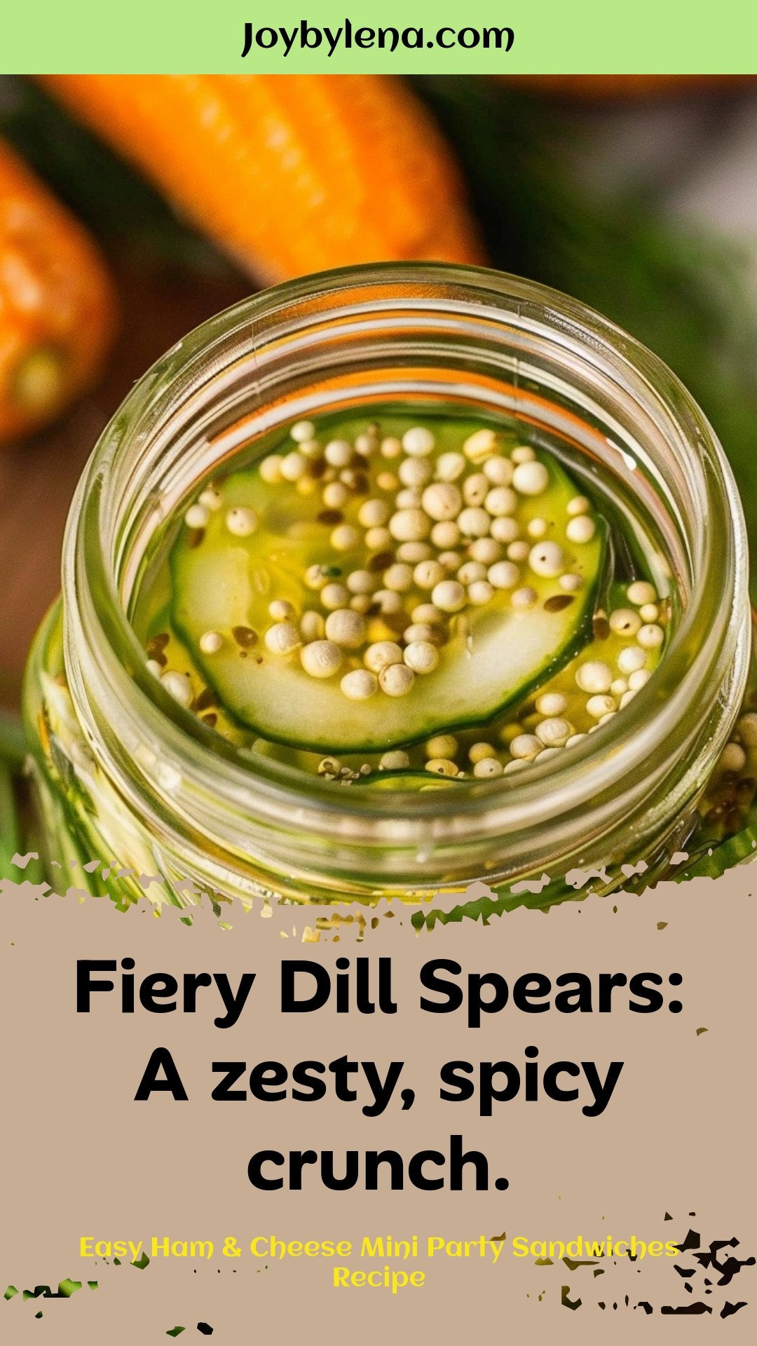 Fiery Dill Spears: A zesty, spicy crunch.