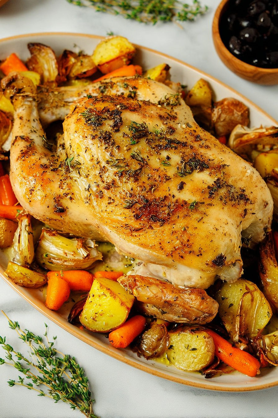 Flattened Roast Chicken: A symphony of flavor.