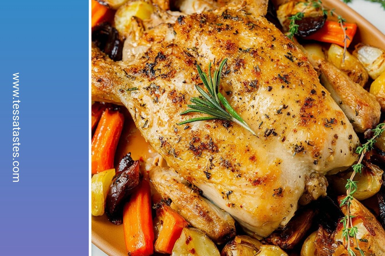 Flattened Roast Chicken: A symphony of flavor.:
