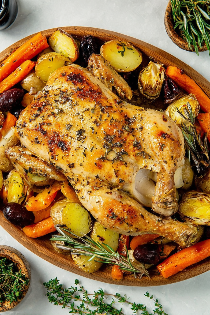 Flattened Roast Chicken: A symphony of flavor.