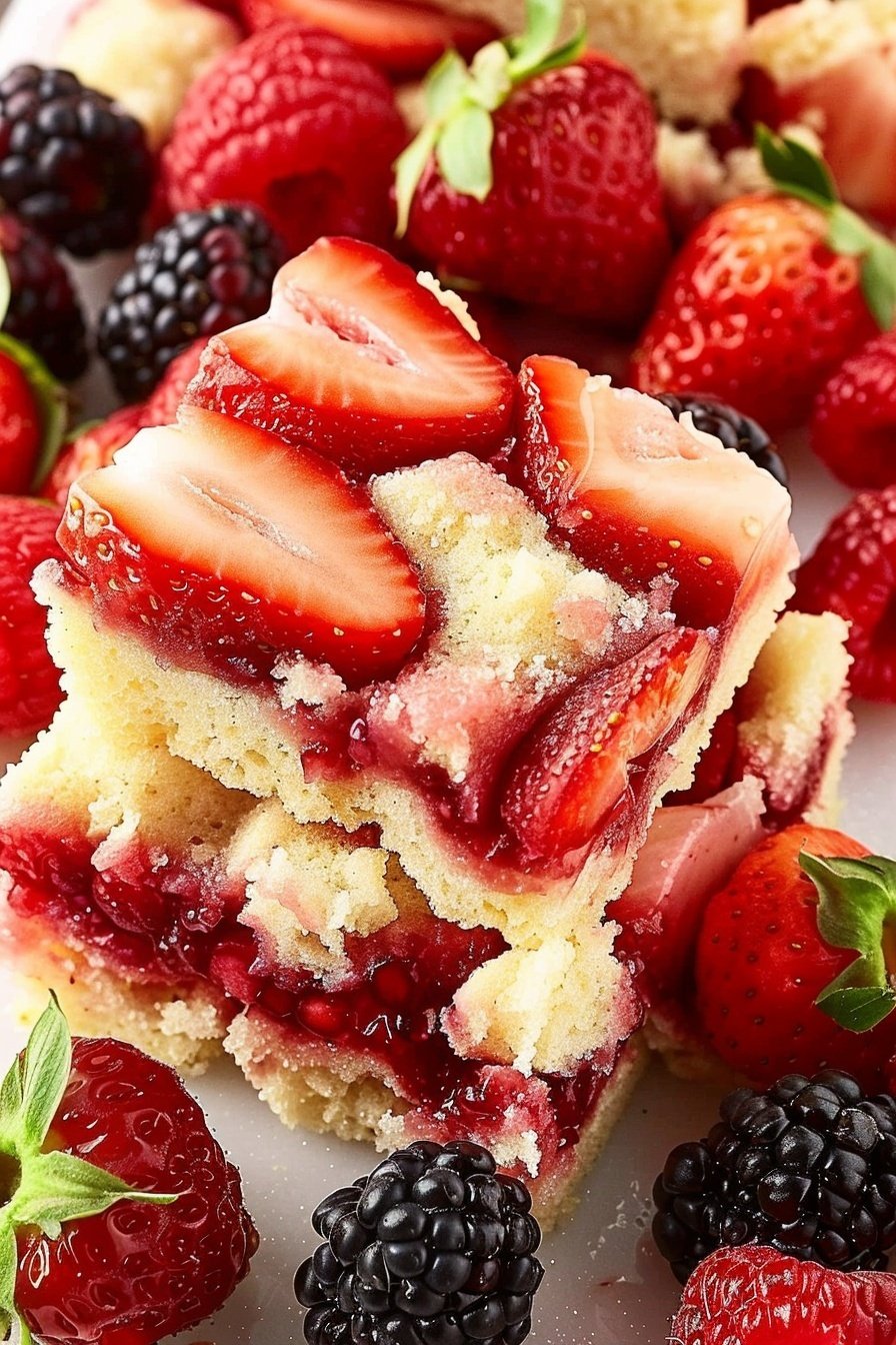 Fresh Berry Slab: Summer's Sweetest Slice