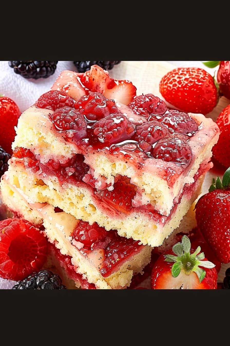 Fresh Berry Slab: Summer's Sweetest Slice