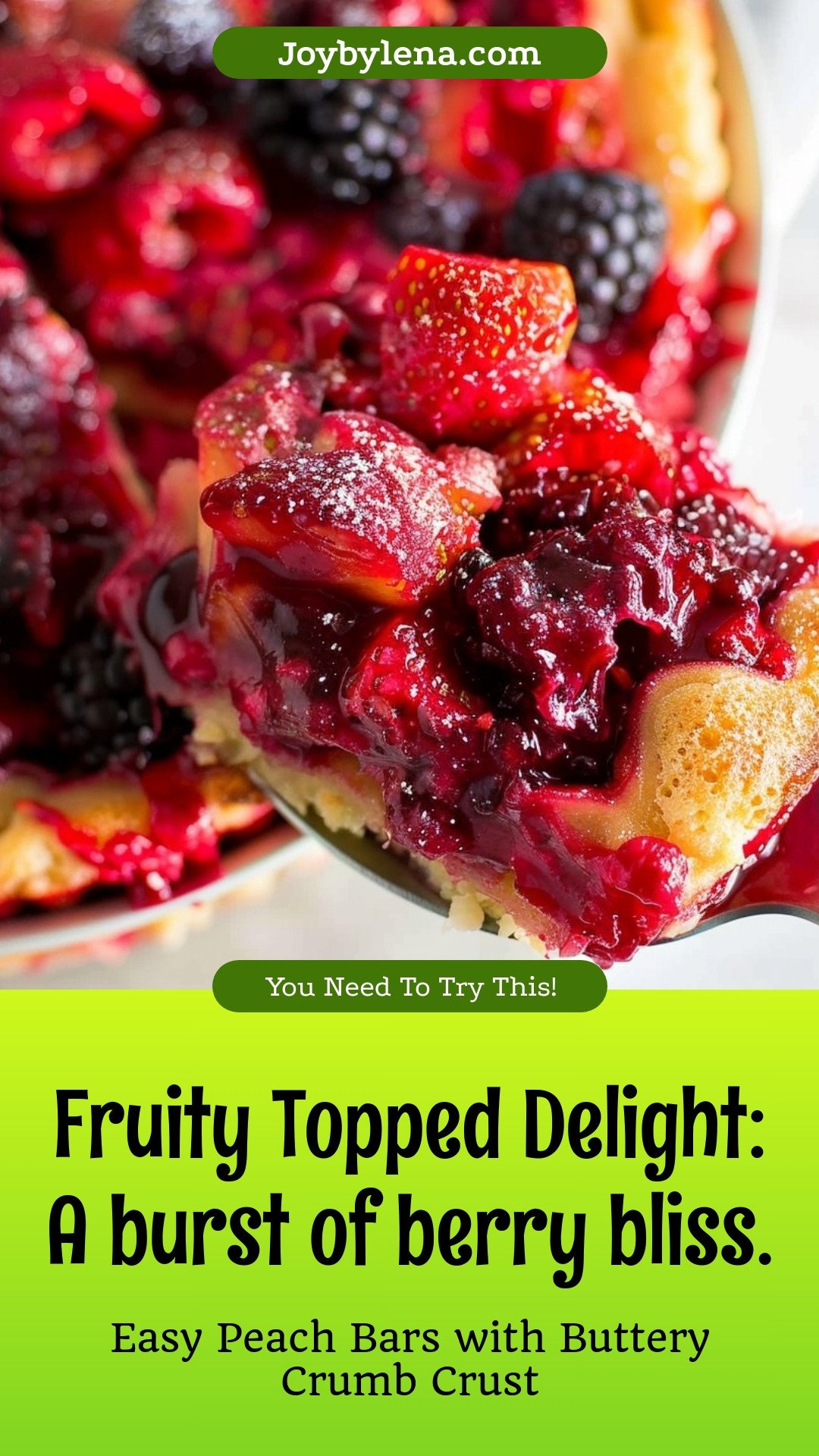 Fruity Topped Delight: A burst of berry bliss.