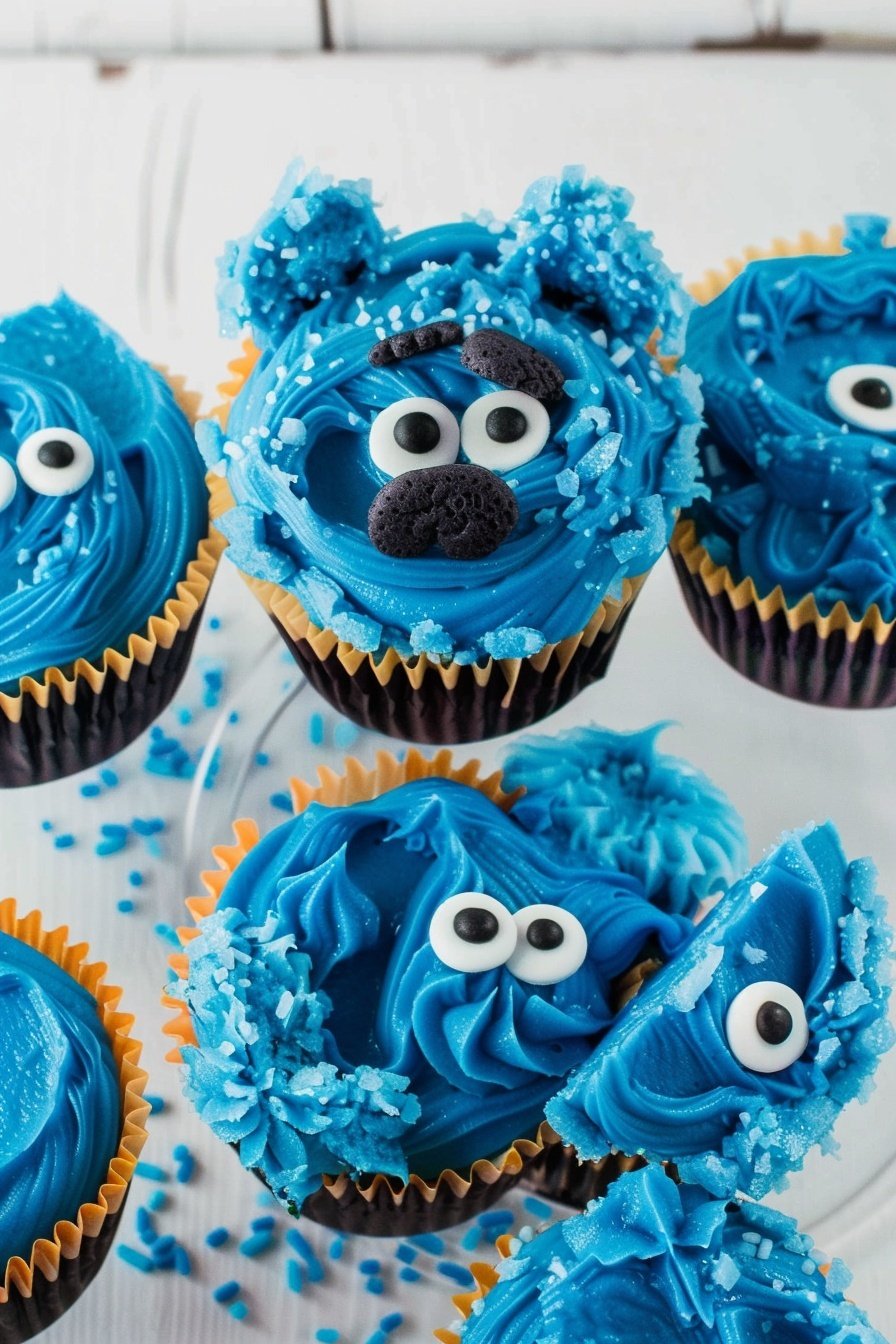 Furry Blue Treats: Sweet blue cloud bliss.