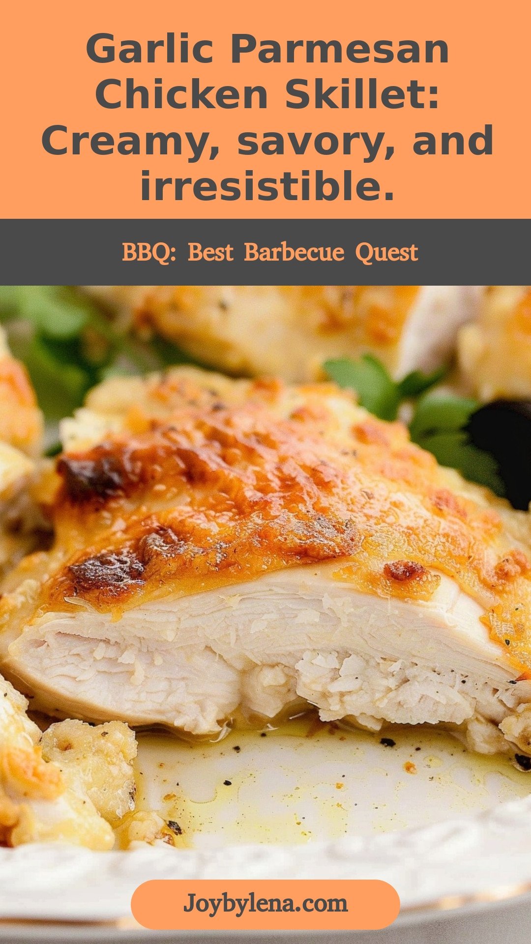 Garlic Parmesan Chicken Skillet: Creamy, savory, and irresistible.