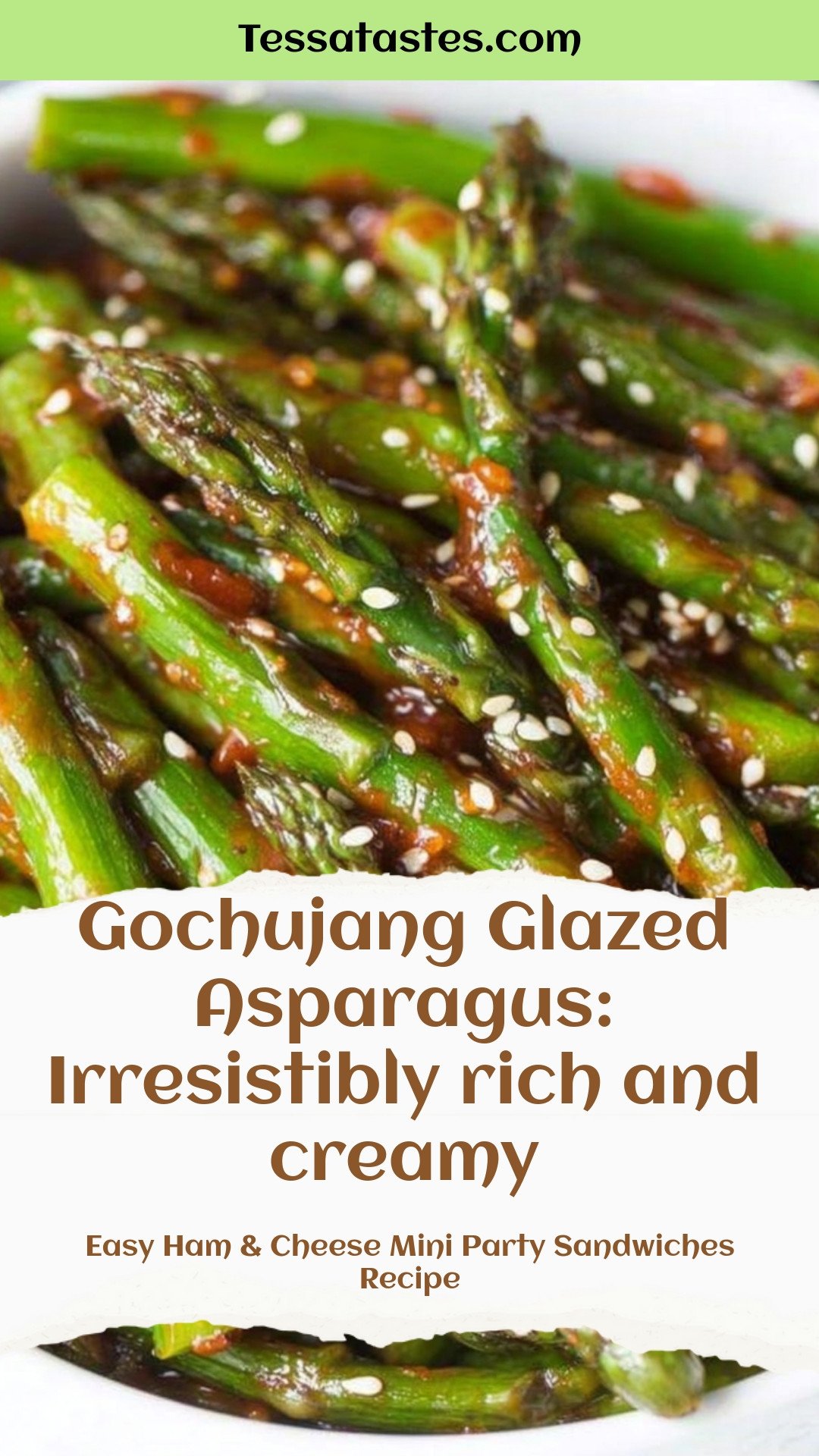 Gochujang Glazed Asparagus: Irresistibly rich and creamy