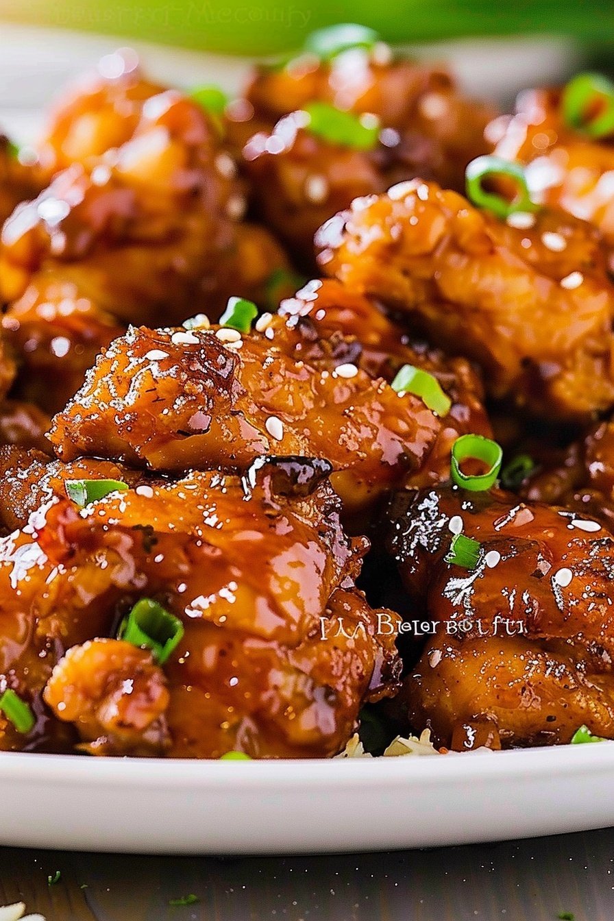 Golden Glazed Chicken: Succulent, sweet, and savory.