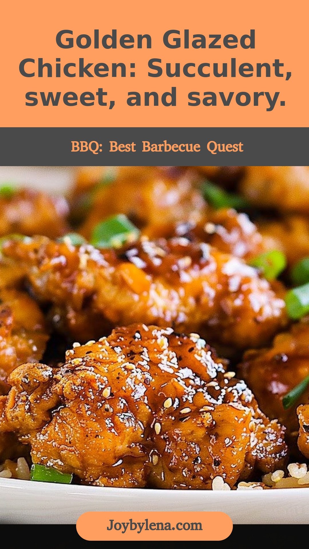 Golden Glazed Chicken: Succulent, sweet, and savory.