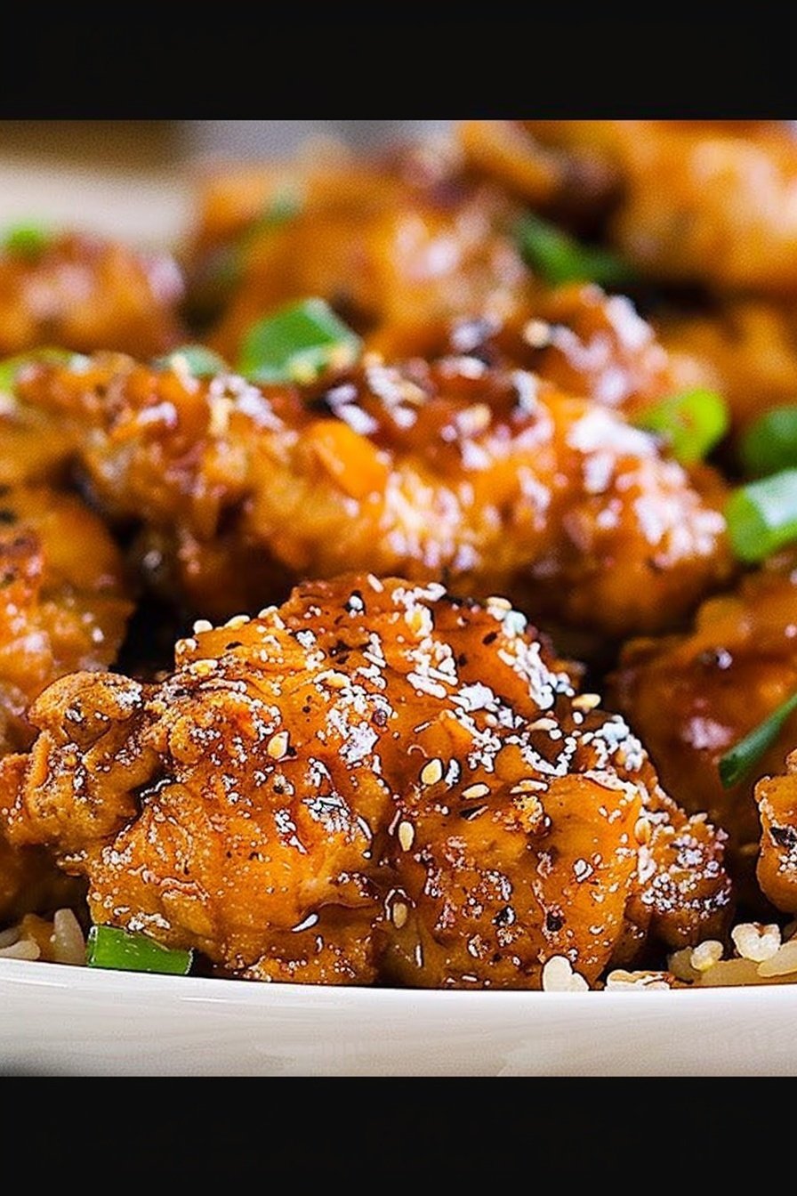 Golden Glazed Chicken: Succulent, sweet, and savory.