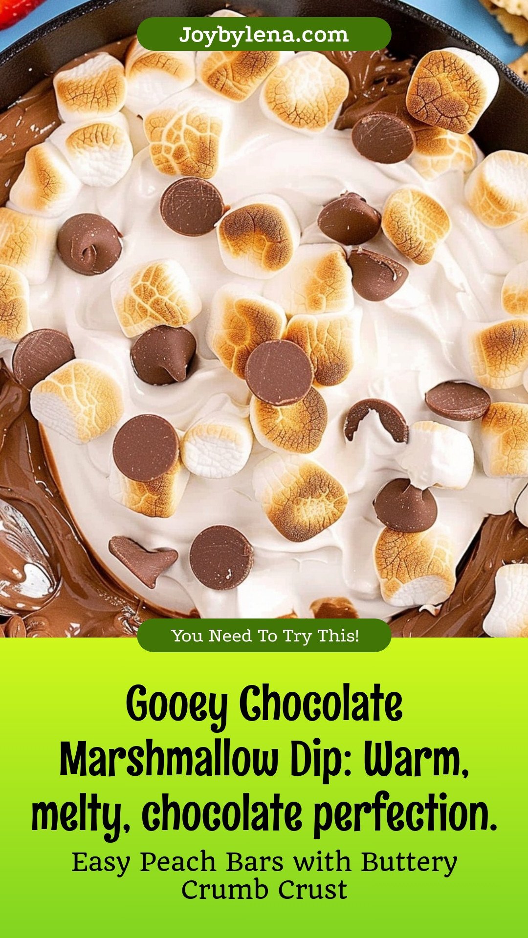 Gooey Chocolate Marshmallow Dip: Warm, melty, chocolate perfection.