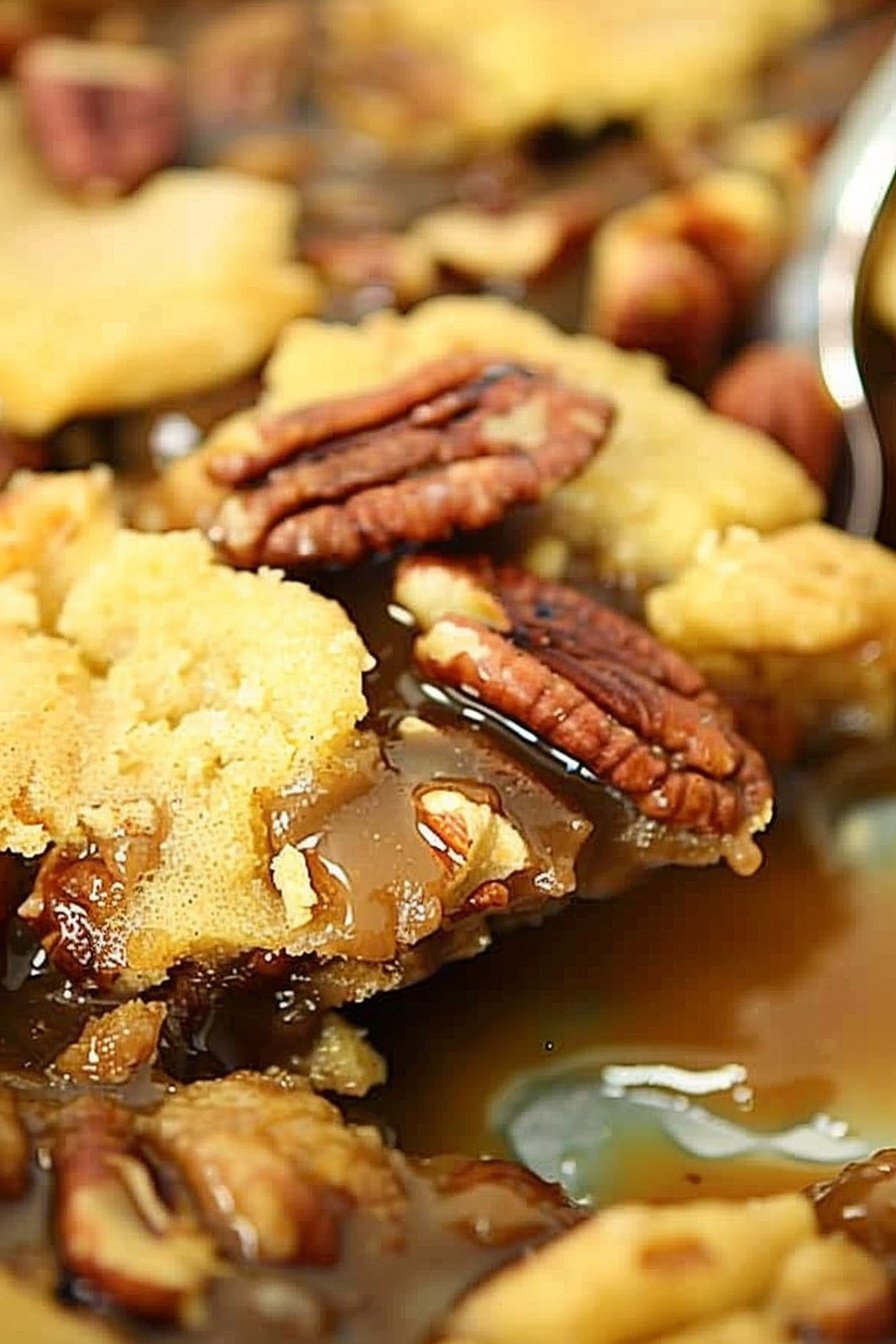 Gooey Pecan Delight: A sticky, sweet masterpiece.