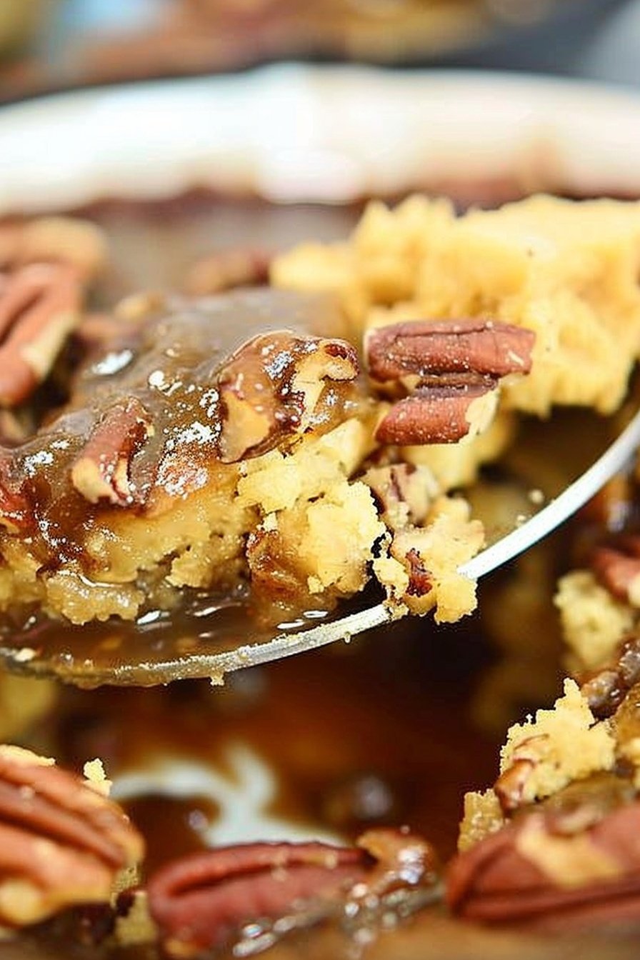 Gooey Pecan Delight: A sticky, sweet masterpiece.