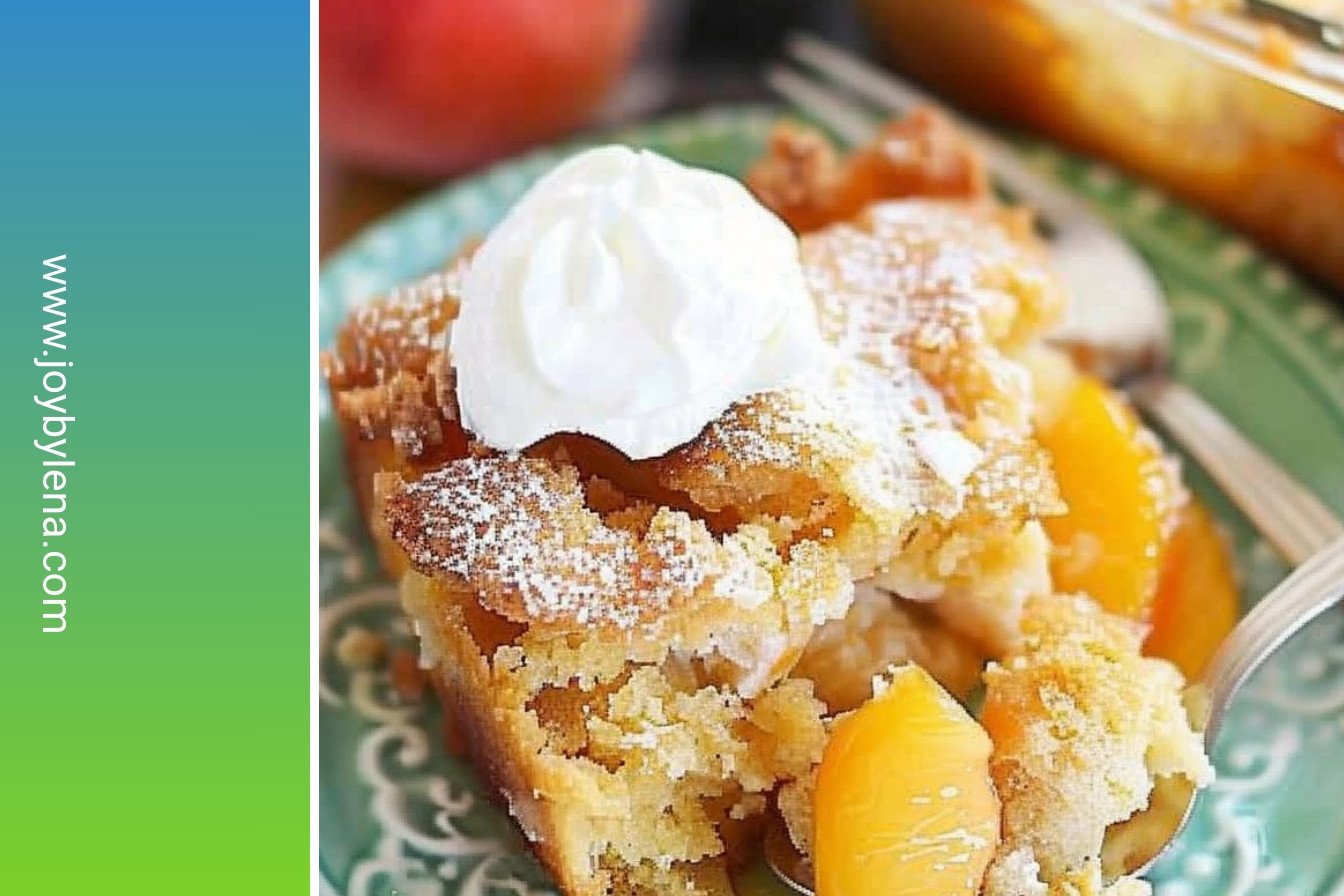 Grandmas Peach Dessert: Juicy, spiced, and sublime.: