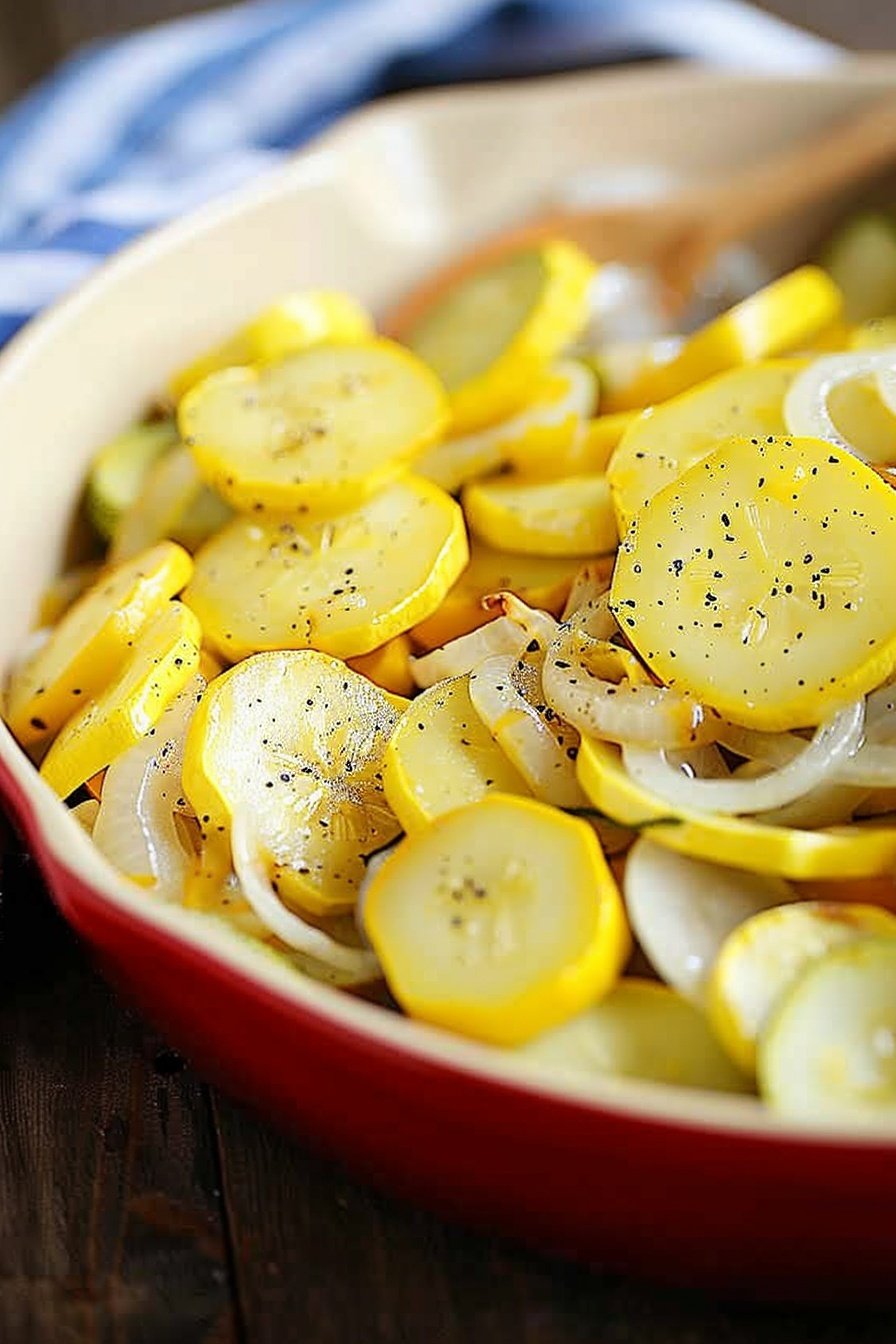 Grandmas Summer Vegetable Dish: Sun-kissed garden bounty.