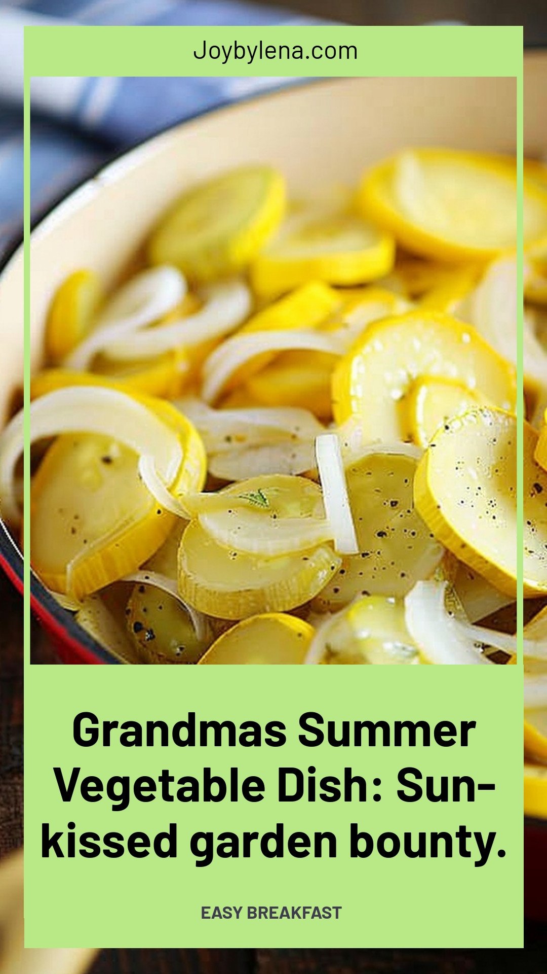 Grandmas Summer Vegetable Dish: Sun-kissed garden bounty.