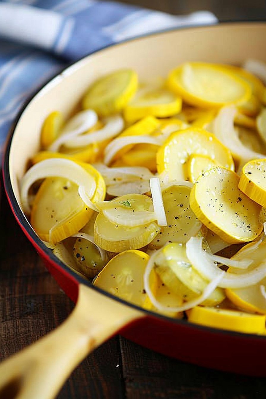 Grandmas Summer Vegetable Dish: Sun-kissed garden bounty.