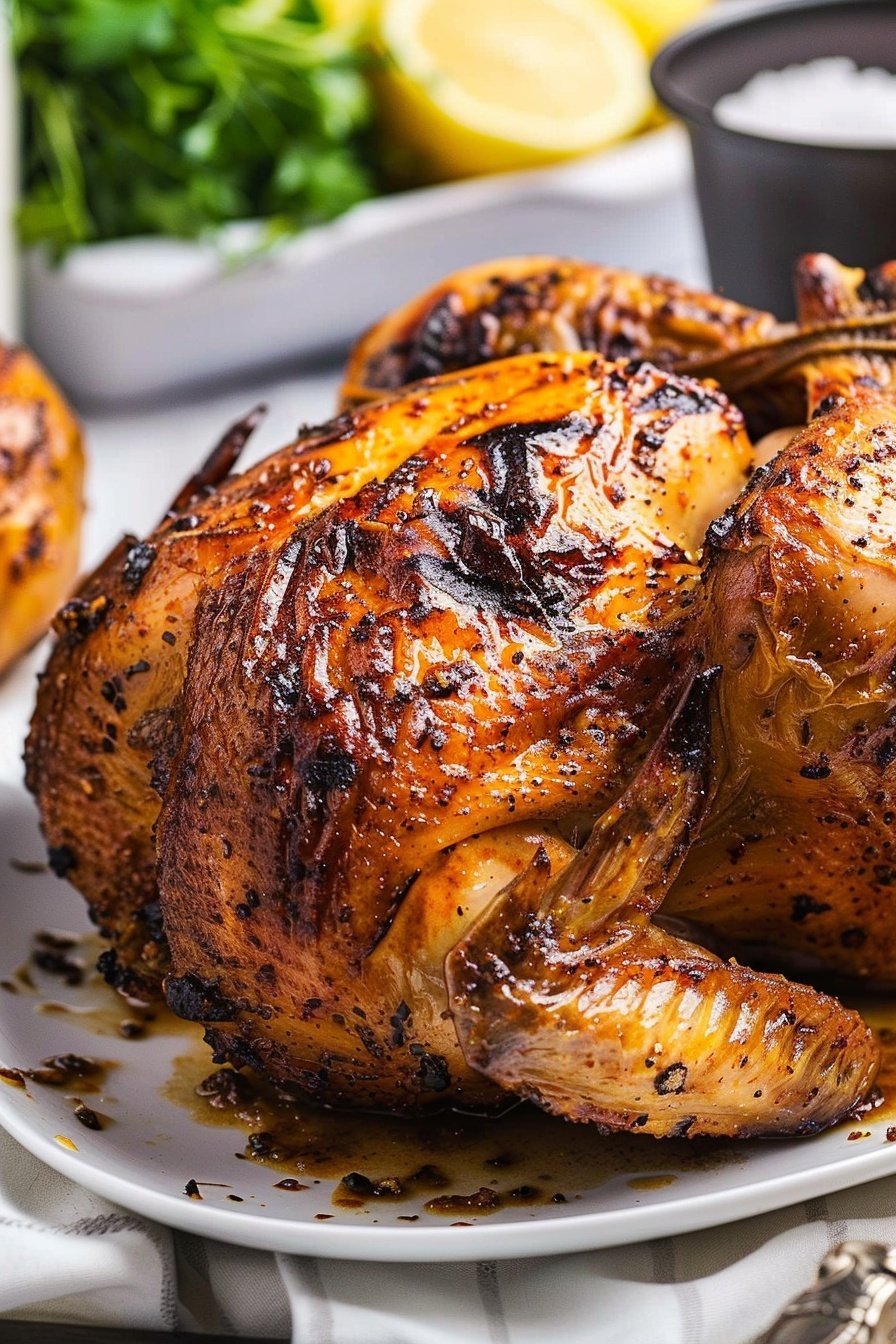 Grilled Can Roasted Chicken: Juicy, herb-infused perfection.