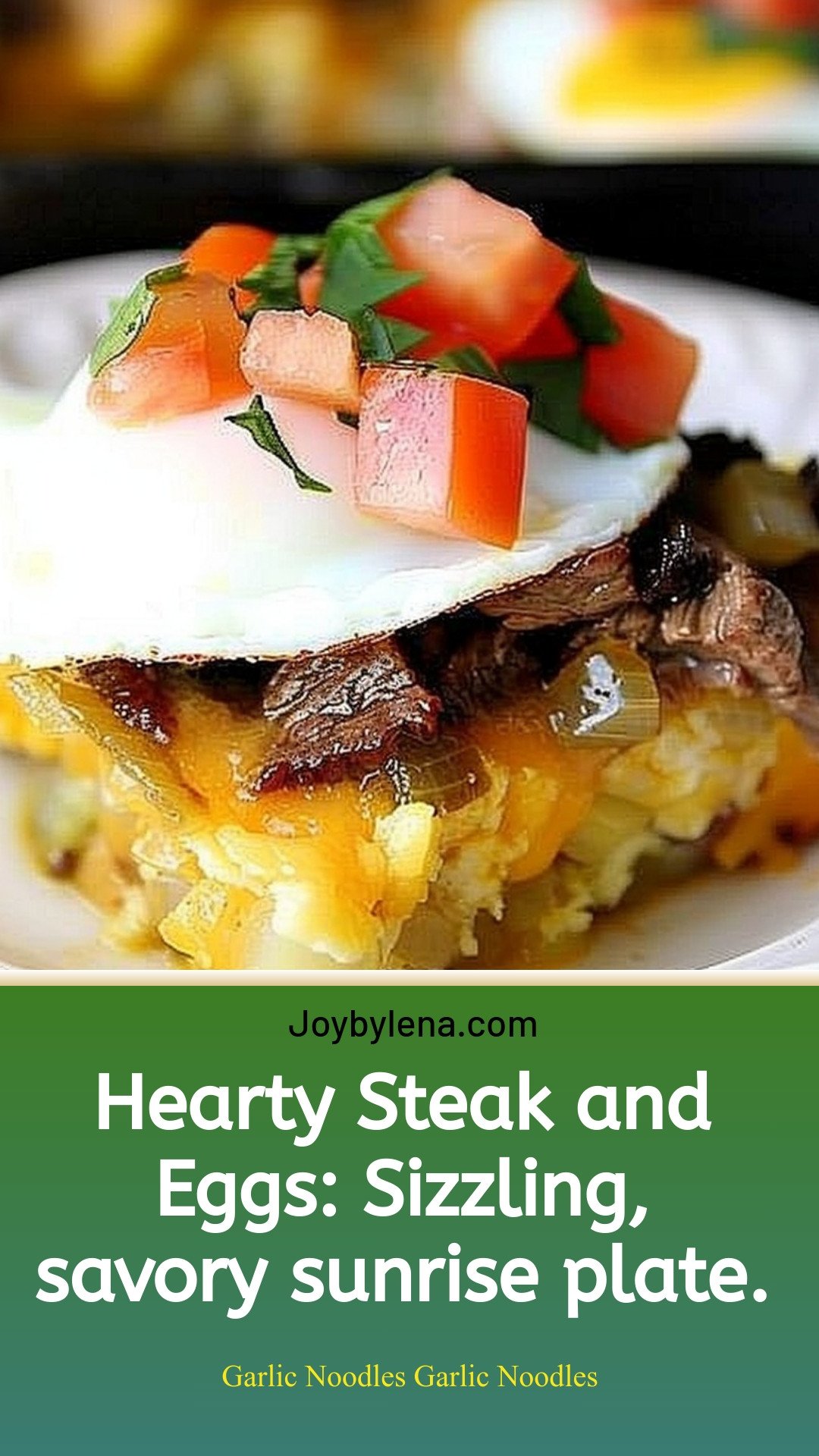 Hearty Steak and Eggs: Sizzling, savory sunrise plate.